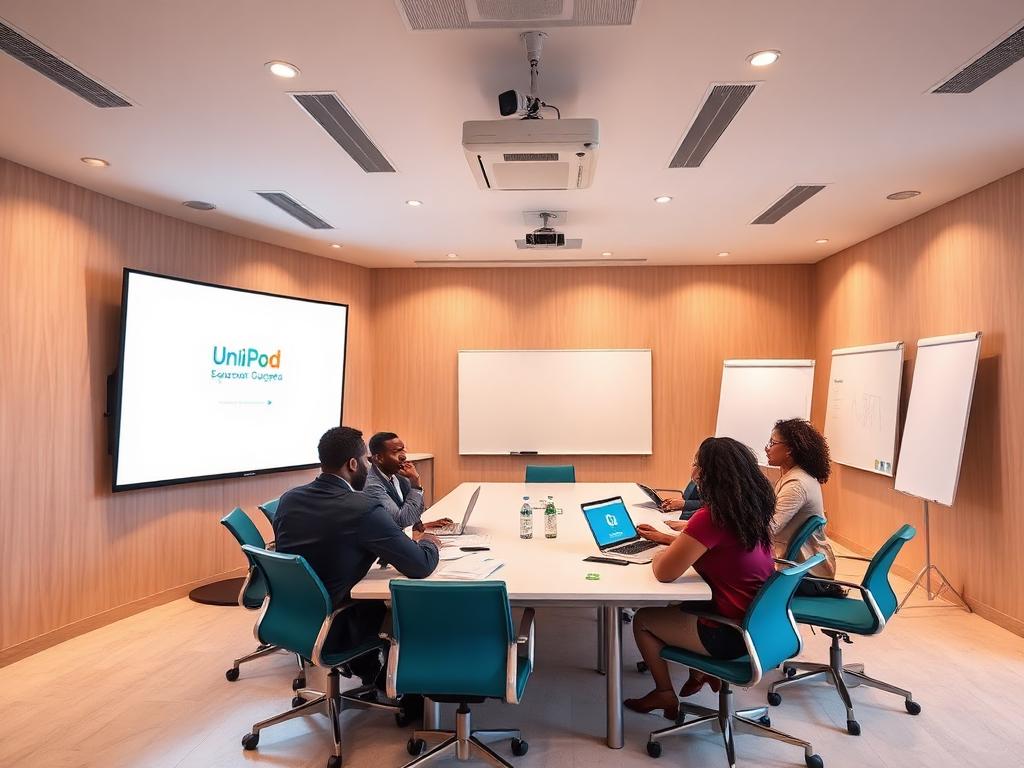 Sala de reuniones y pitch de UniPod
